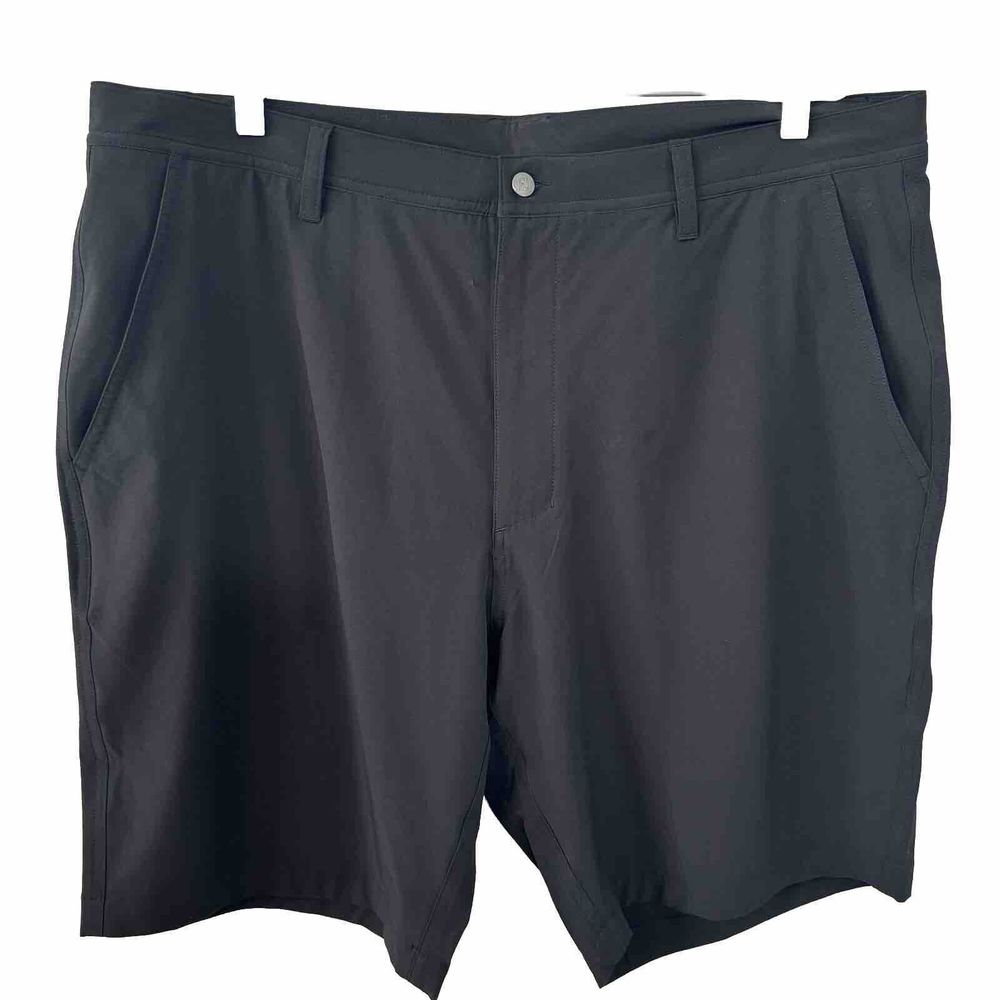 FootJoy Shorts Men's Black Golf Chino Performance Breathable FJ Flat Front Sz 40